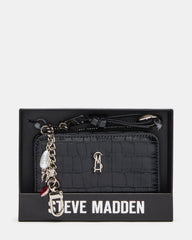 SORELLA WALLET GIFT SET BLACK CROCODILE