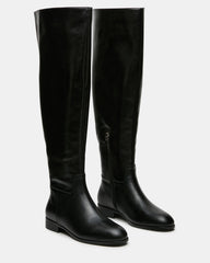 CANTER BLACK LEATHER WIDE CALF