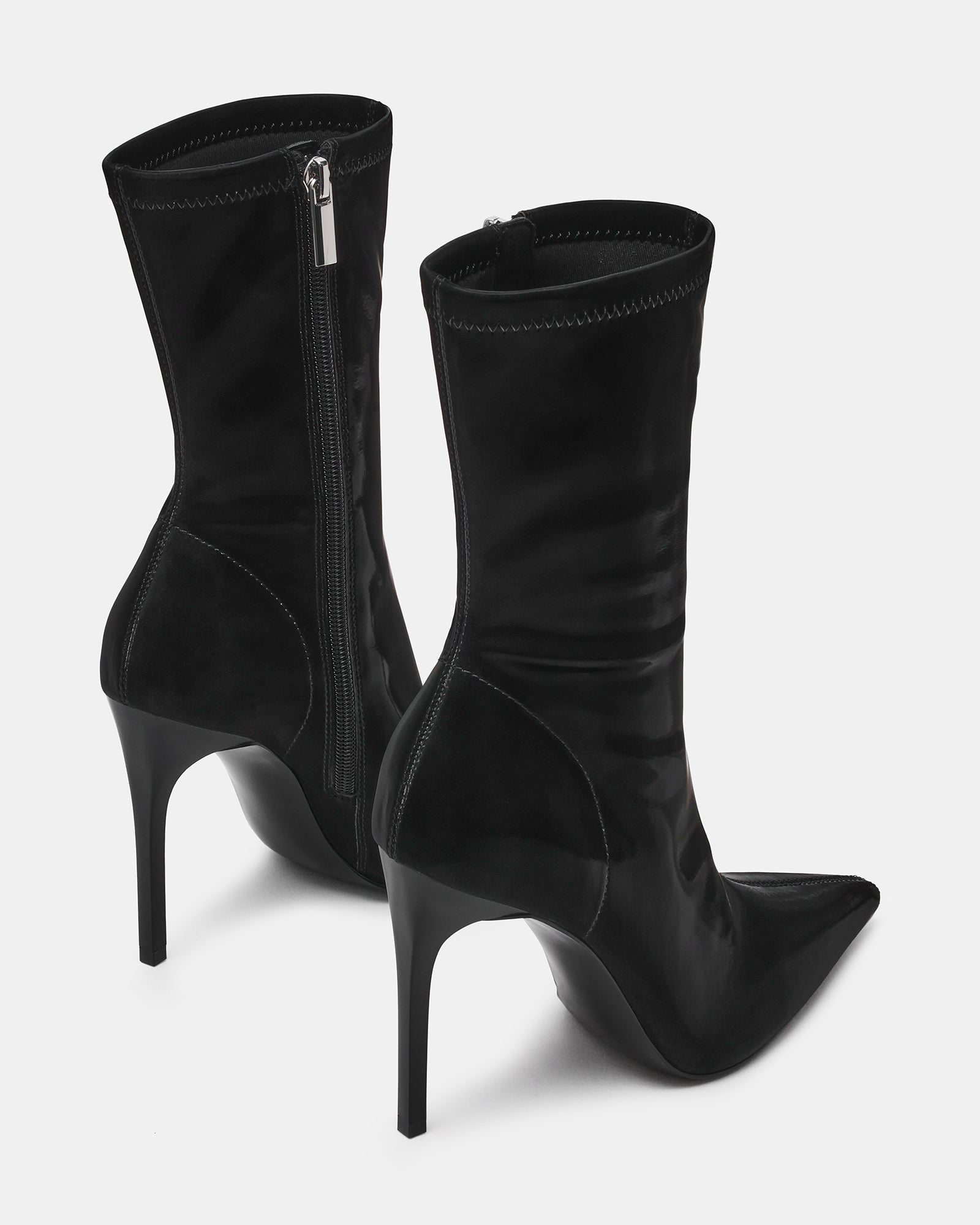 MACKENA BLACK TECHNO SATIN