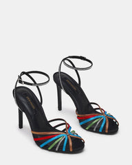 MIZUNA BLACK MULTI RHINESTONES